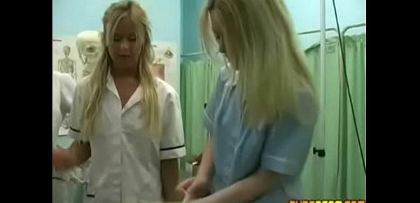  Anybody knows her name Nurses jack off lucky guy